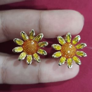 Sunflower earrings